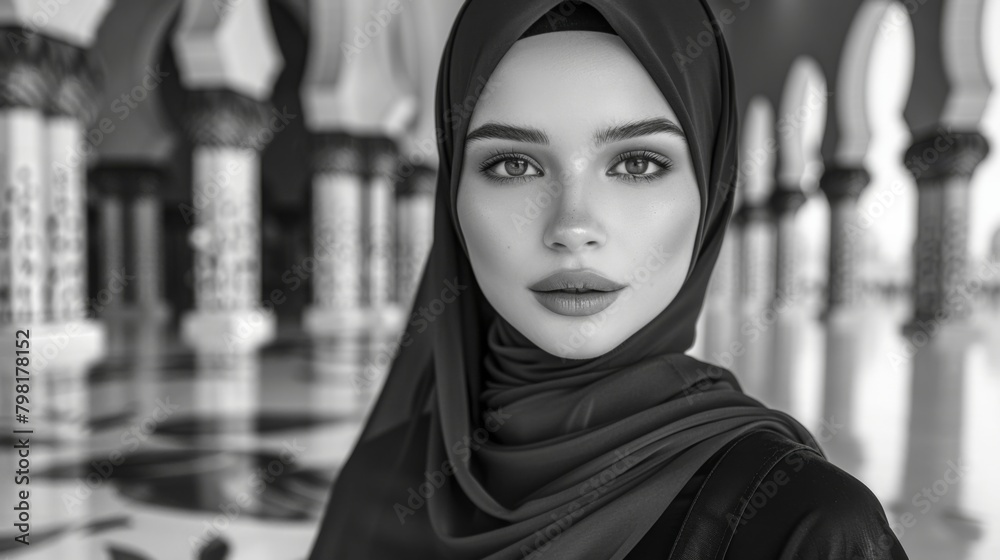 A beautiful muslim woman with hijab A beautiful muslim woman with hijab