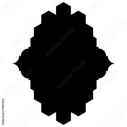 Islamic Label Emblem Shape Glyph Pictogram symbol visual illustration