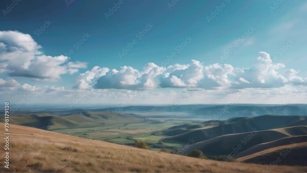 Beautiful view of landscape against blue sky Beautiful view of landscape against blue sky