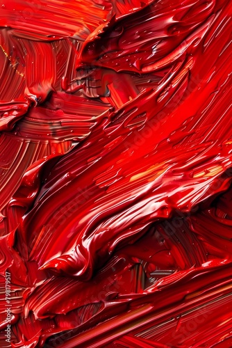 macro, Red oil paint as background