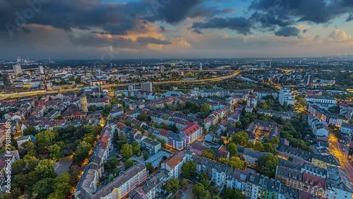 ludwigshafen and mannheim germany city center aerial view (ID: 798181588)