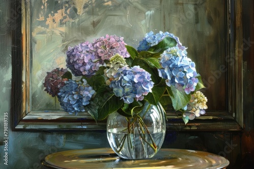 Hydrangeas hydrangea painting flower.