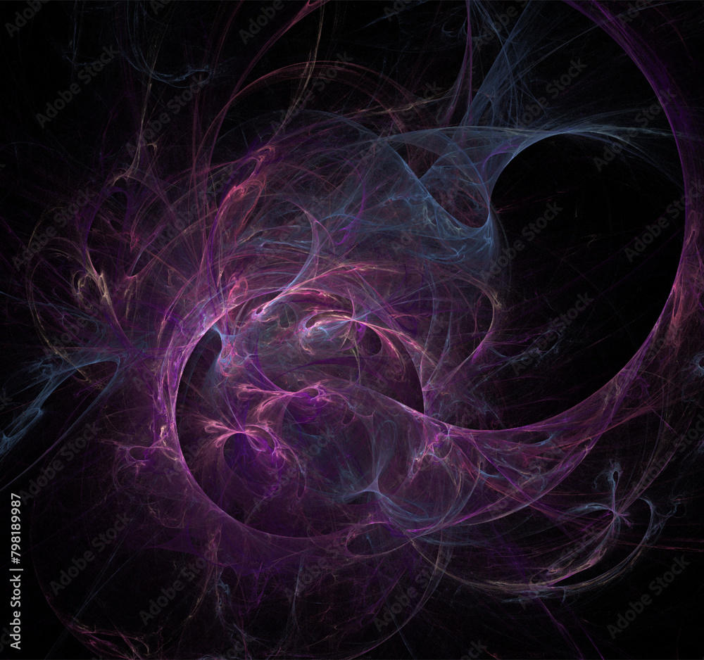 purple blue abstract pattern on black background, wallpaper, design