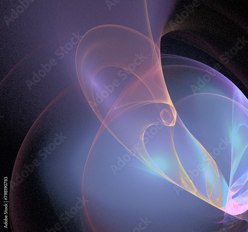 Wallpaper Mural purple blue abstract pattern on black background, wallpaper, design Torontodigital.ca