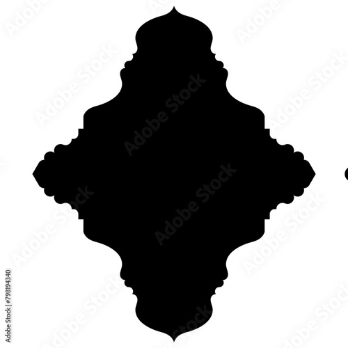 Islamic Label Emblem Shape Glyph Pictogram symbol visual illustration