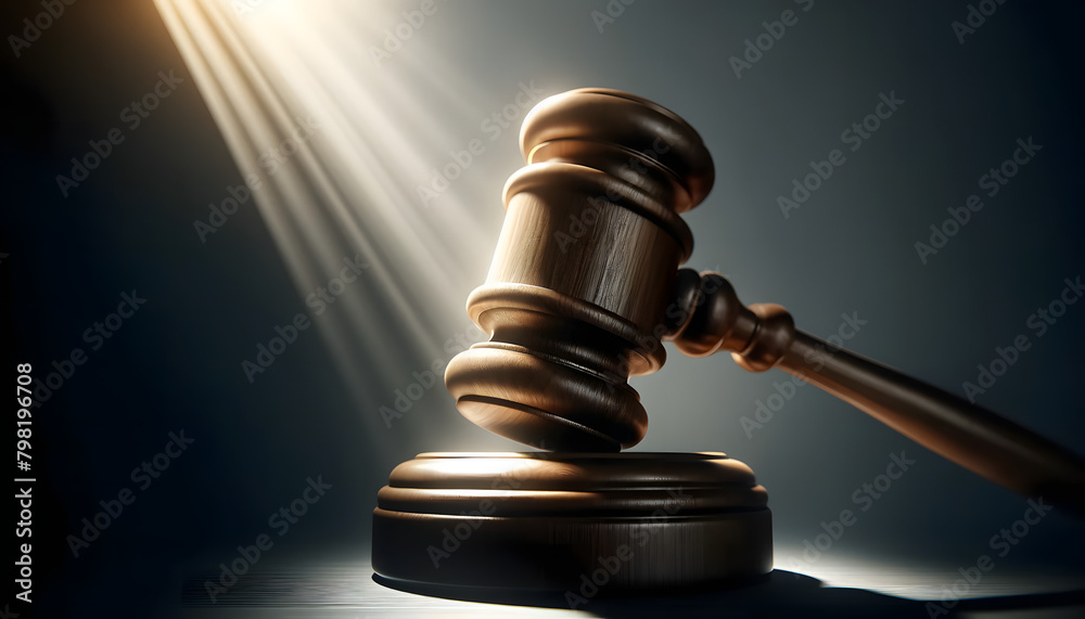 marteau de juge joliment éclairé marteau de juge joliment éclairé