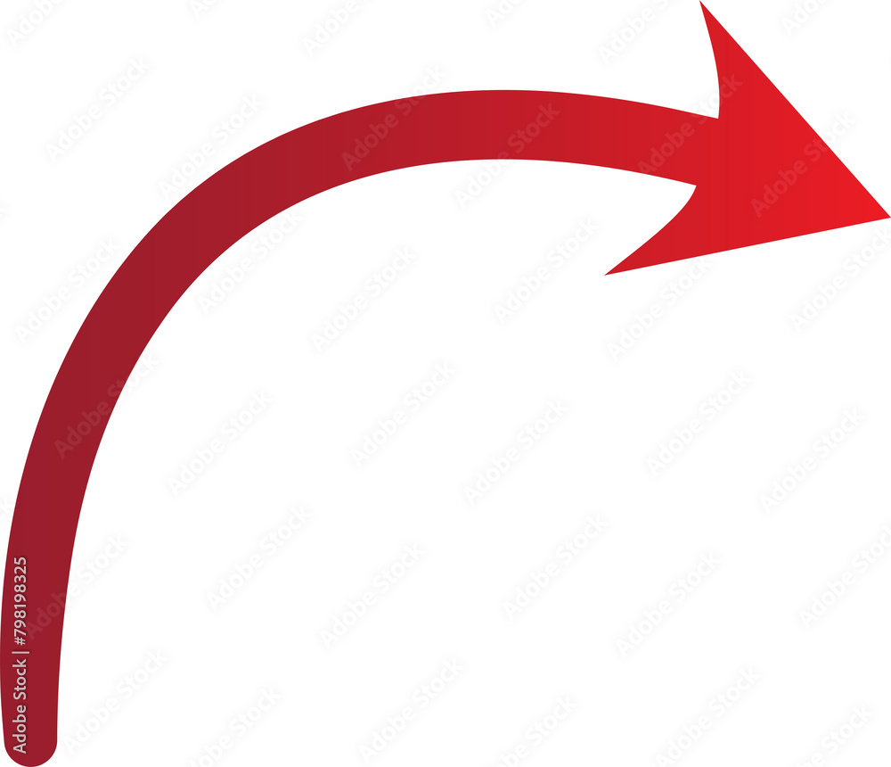 curved red arrow sign with transparent background curved red arrow sign with transparent background