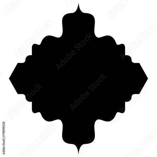 Islamic Label Emblem Shape Glyph Pictogram symbol visual illustration