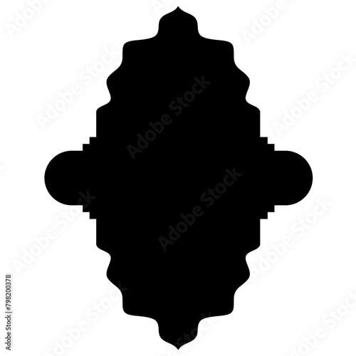 Islamic Label Emblem Shape Glyph Pictogram symbol visual illustration