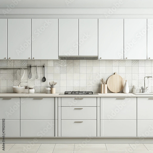 New modern kitchen skandinavian 80th  style photo