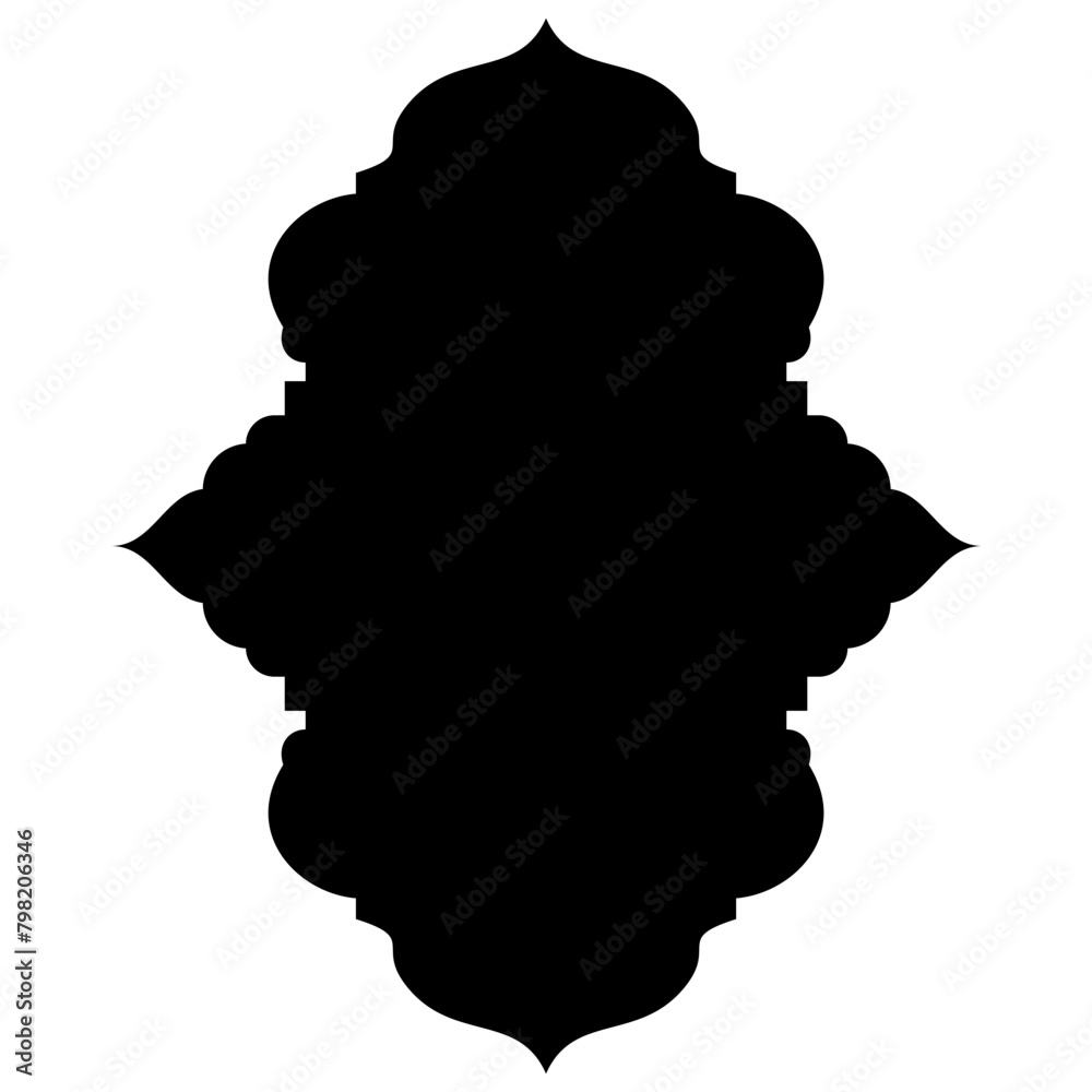 Islamic Label Emblem Shape Glyph Pictogram symbol visual illustration