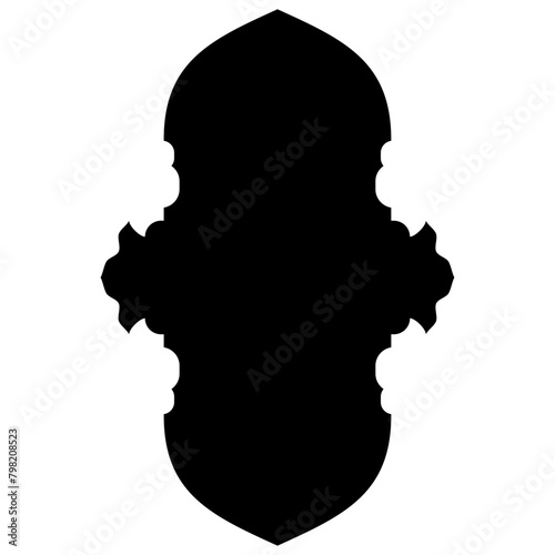 Islamic Label Emblem Shape Glyph Pictogram symbol visual illustration