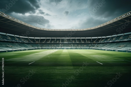 Empty sports stadium football architecture competition. © Rawpixel.com