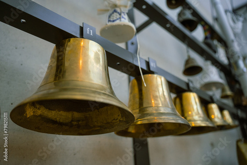 Church bells with gilding in Germany