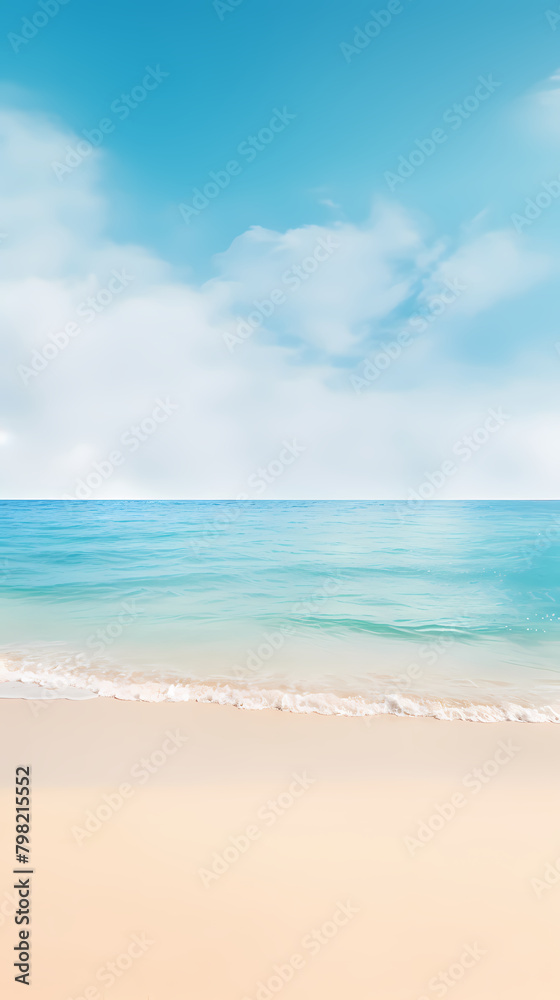 Beautiful summer background with sandy beach and waves Beautiful summer background with sandy beach and waves