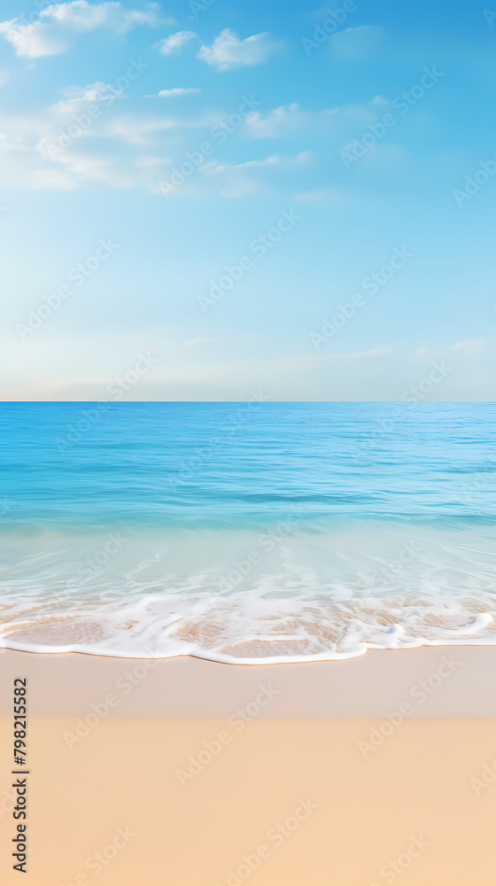 Beautiful summer background with sandy beach and waves Beautiful summer background with sandy beach and waves