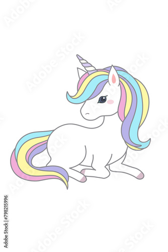 Kawaii Unicorn Daydreams, Cute Unicorn Illustrations for All Projects