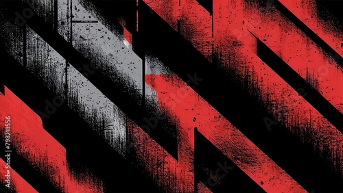 Black and red digital abstract background pattern, gritty grunge texture, digital art style in the style of high contrast, high resolution