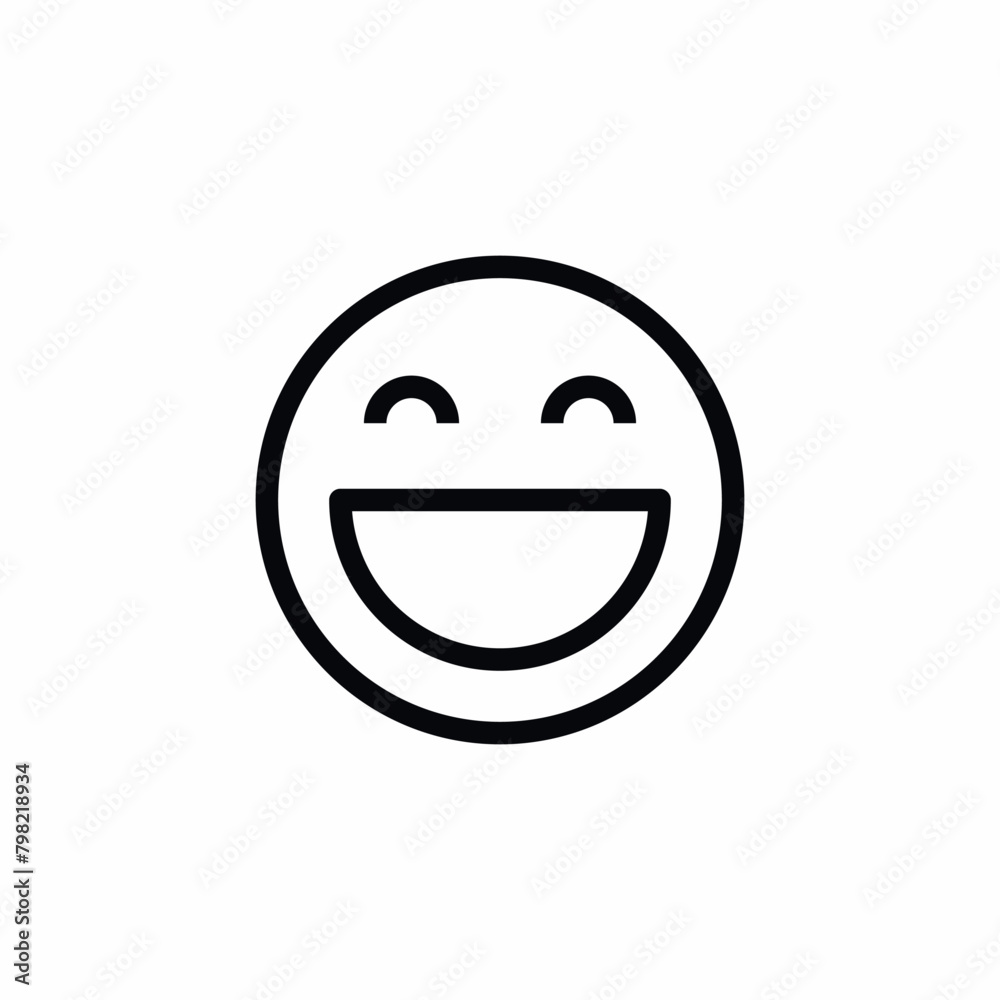 happy smile laugh emoji icon happy smile laugh emoji icon