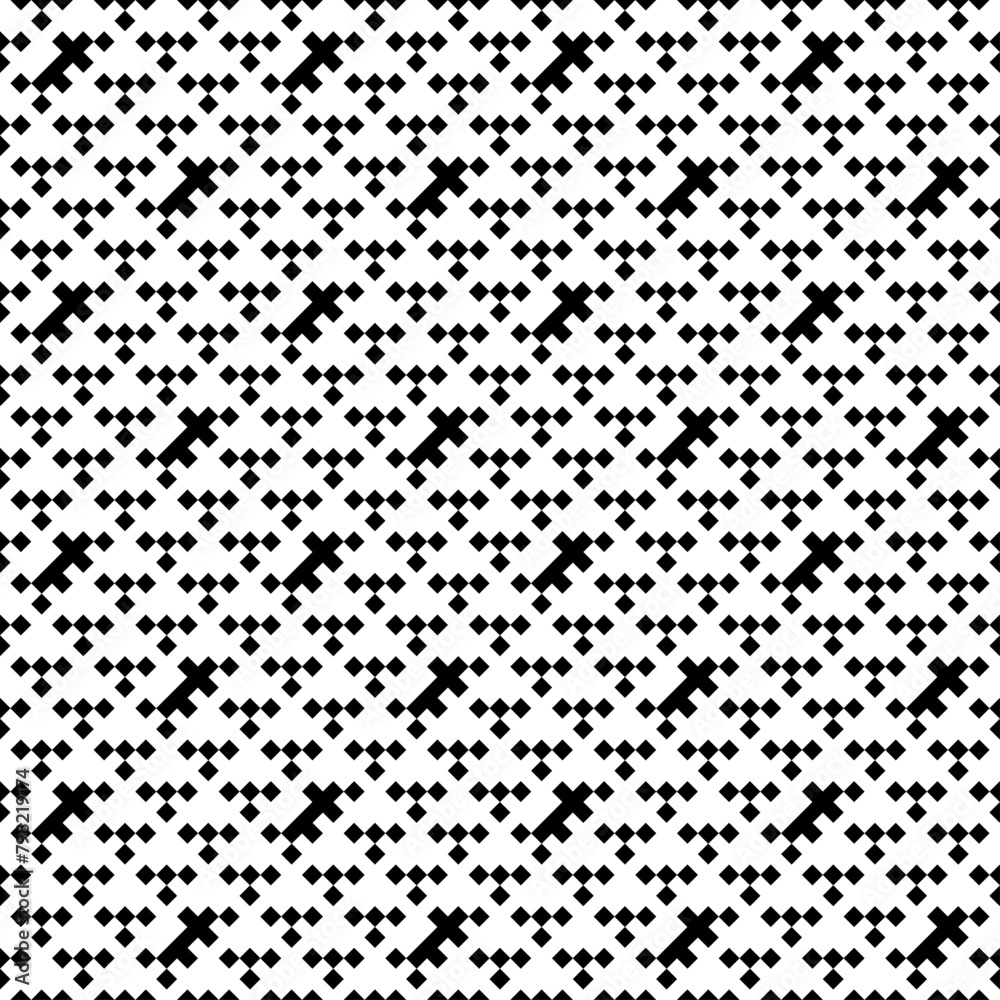 Seamless pattern. Rhombuses, figures ornament. Forms, checks background. Tiles, signs backdrop. Diamonds, shapes wallpaper. Ethnic motif. Textile print, web design, abstract illustration. Vector. Seamless pattern. Rhombuses, figures ornament. Forms, checks background. Tiles, signs backdrop. Diamonds, shapes wallpaper. Ethnic motif. Textile print, web design, abstract illustration. Vector.