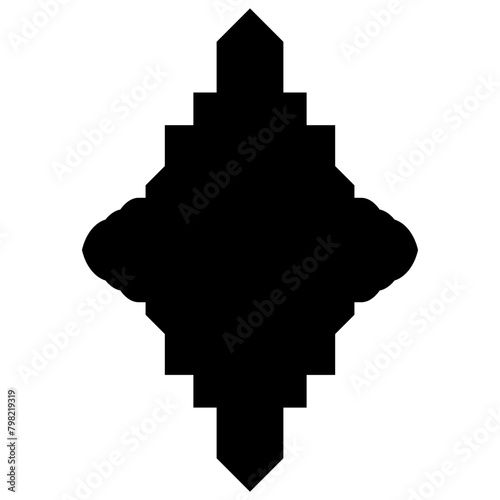 Islamic Label Emblem Shape Glyph Pictogram symbol visual illustration