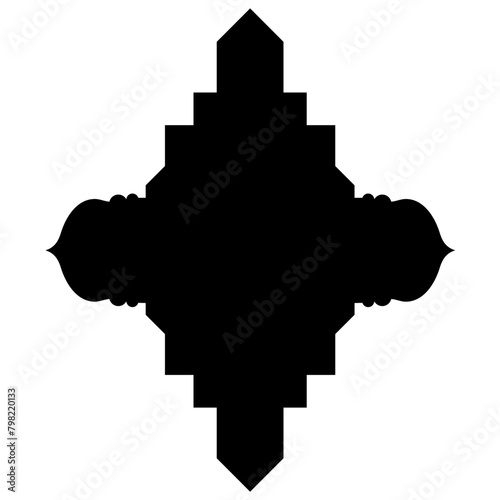 Islamic Label Emblem Shape Glyph Pictogram symbol visual illustration