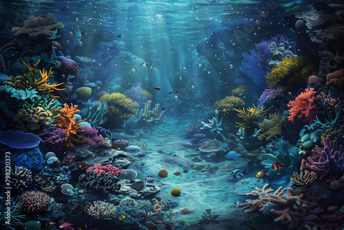 podwodna scena