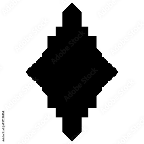 Islamic Label Emblem Shape Glyph Pictogram symbol visual illustration