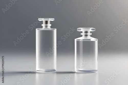 3D Mockup of Perfume Glass Bottle - Hand Edited Generative AI