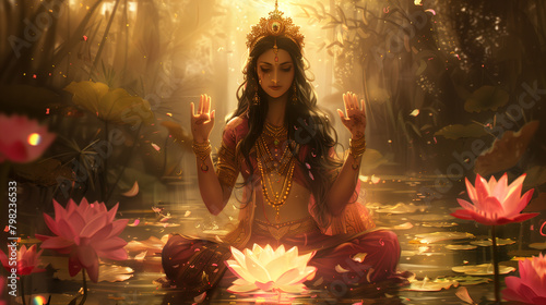 Hindu Goddess Lakshmi photo