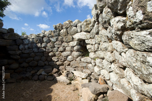 Nuragic village and sacred well of Santa Vittoria di Serri (Nuoro), Sardinia, Italy