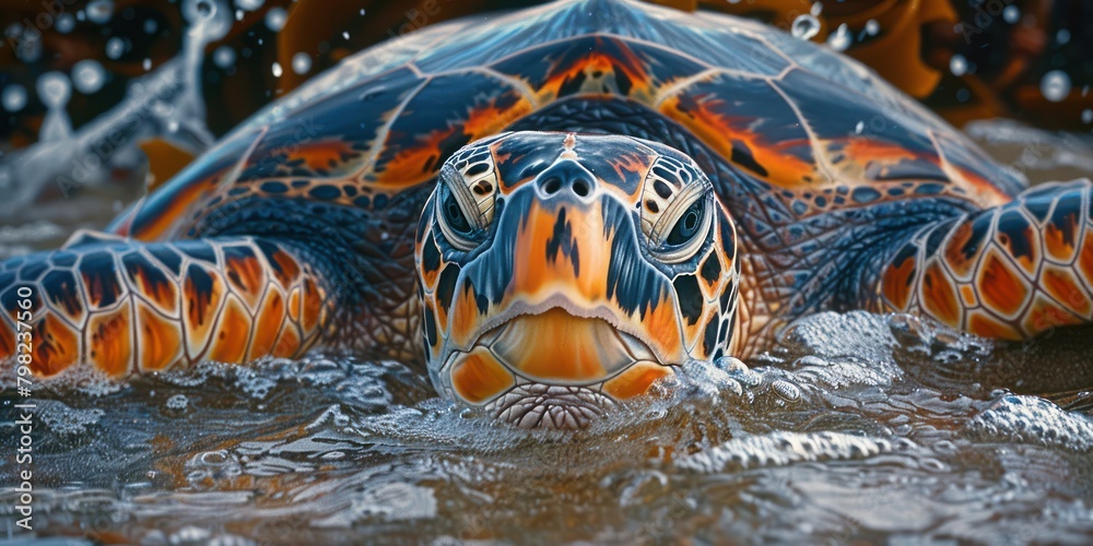 Depict the success of species recovery efforts with a moving portrait ...