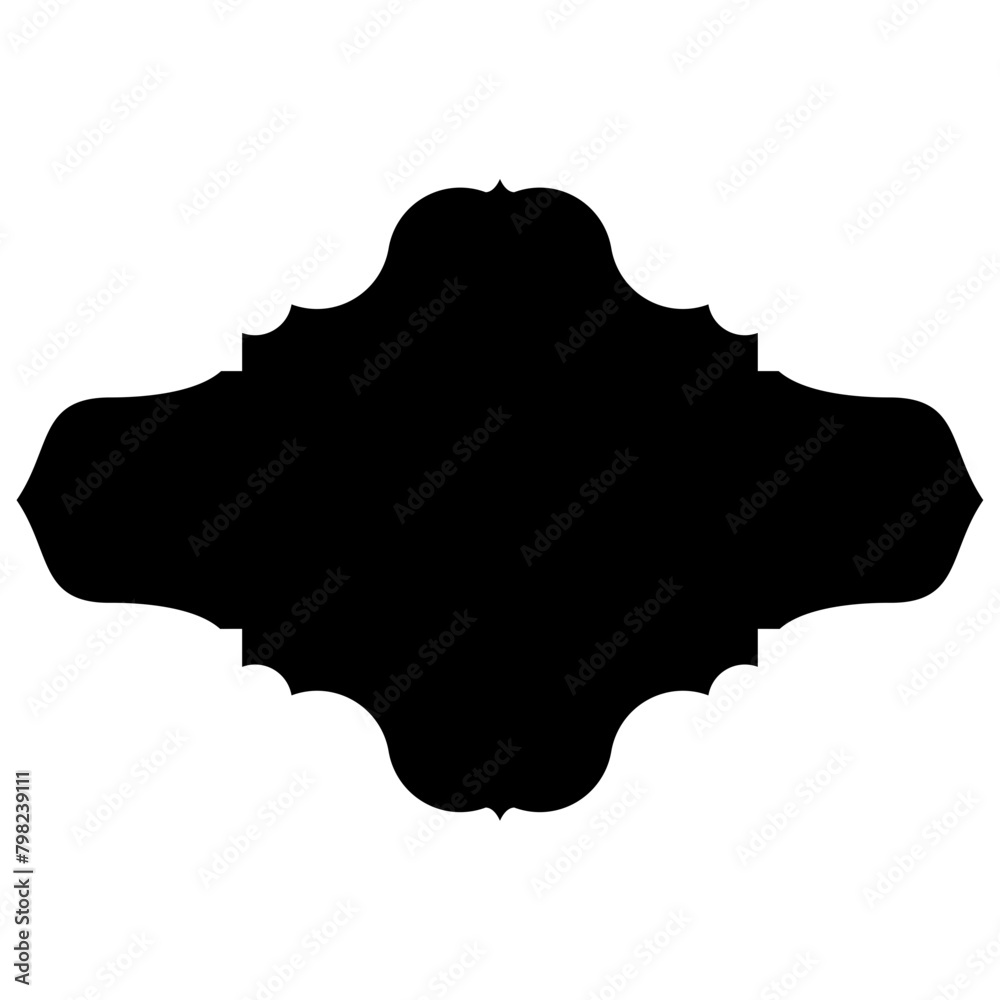 Obraz premium Islamic Label Emblem Shape Glyph Pictogram symbol visual illustration