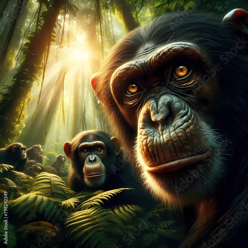Schimpanse © Silvia Bogdanski