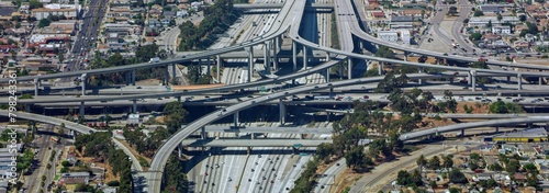  California Highways  Aerial 4K View of Highway and Intersection in the United States