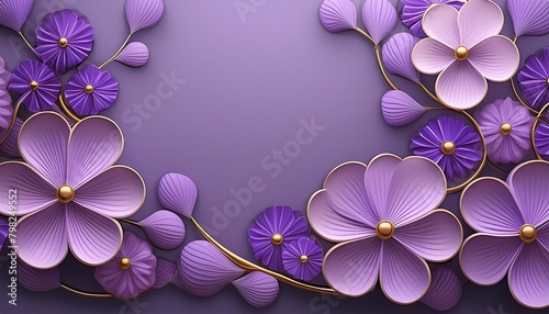 background of delicate pink and lilac flowers, with space for text. banner, template for postcard, cover. 