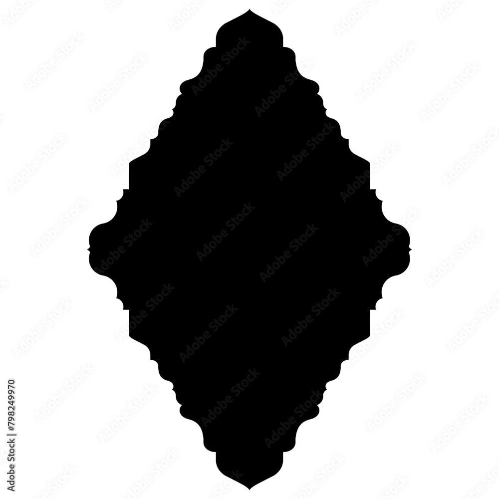 Islamic Label Emblem Shape Glyph Pictogram symbol visual illustration