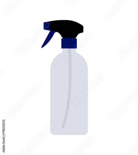 Spray bottle. Plant sprayer for watering indoor plants. Minimalist vector illustration. Isolated