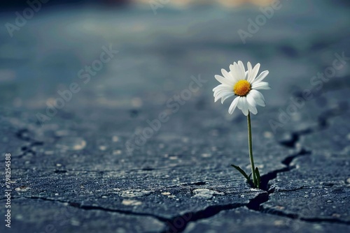 Beauty in Resilience: A Flower's Triumph Through Adversity © Vera