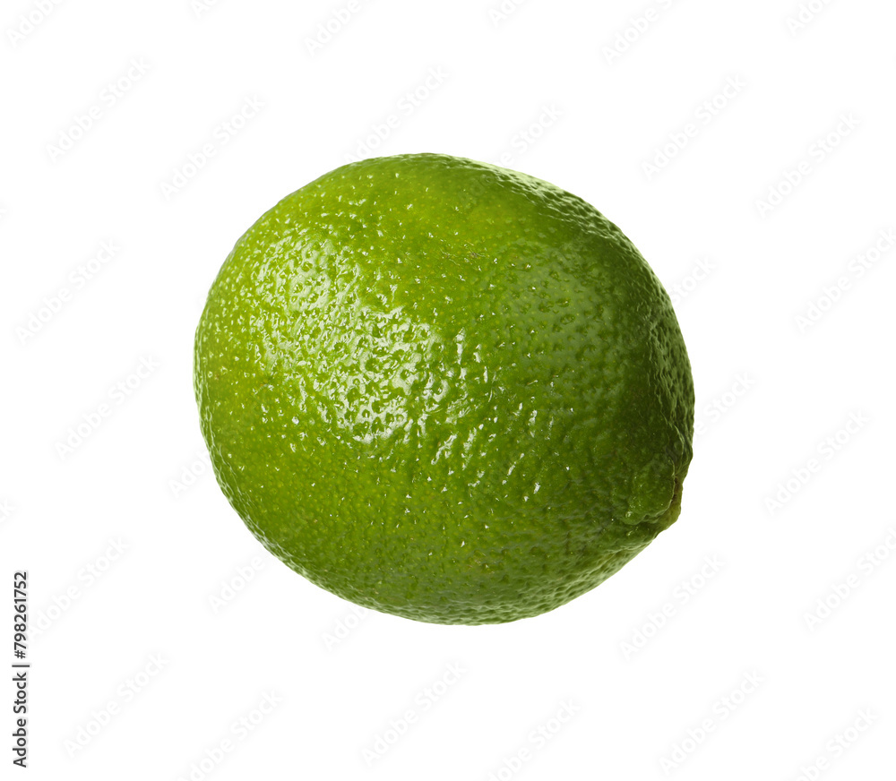 Citrus fruit. One fresh ripe lime isolated on white Citrus fruit. One fresh ripe lime isolated on white