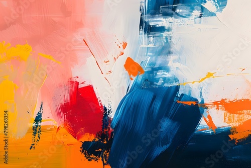 Against a backdrop of minimalist sophistication, the modern abstract background takes center stage, its bold strokes and unexpected juxtapositions of color inviting viewers on a journey  photo