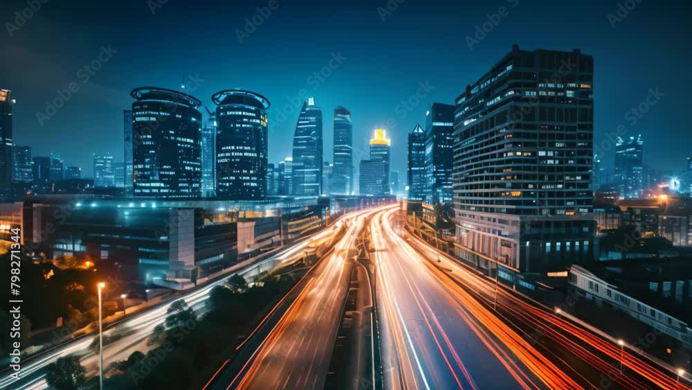 light trails on the modern building background in shanghai china, Night cityscape with buildings and roads in Beijing city, captured in a long exposure photo light trails on the modern building background in shanghai china, Night cityscape with buildings and roads in Beijing city, captured in a long exposure photo