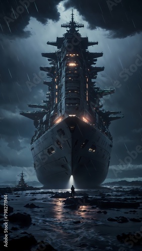 ship at night
