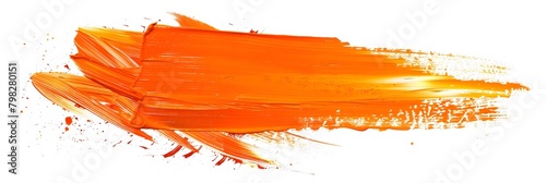 Bold orange Paint Stroke
