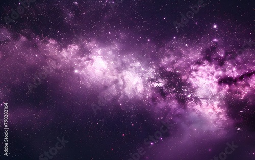 Fantasy Purple Galaxy  Stars  Nebula