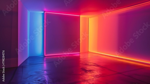 Each corner of the room is a canvas for neon artistry, transforming ordinary objects into vibrant focal points against a backdrop of deep shadows