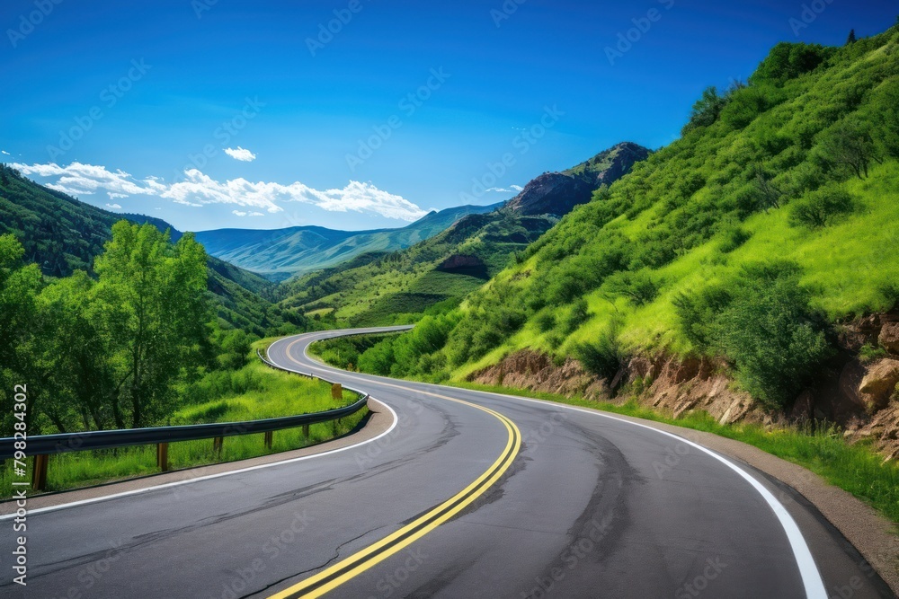 Fototapeta premium Road outdoors highway freeway.