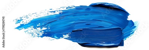 Bold blue Paint Stroke
