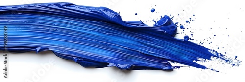 Bold blue Paint Stroke