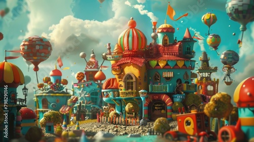 A playful and imaginative animation, featuring bright colors and whimsical characters, representing the power of creativity to bring stories and ideas to life on National Creativity Day.